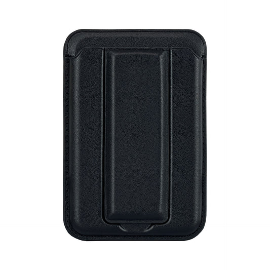 LEAVO Magnetic Leather Phone Wallet – Foldable Stand Card Holder