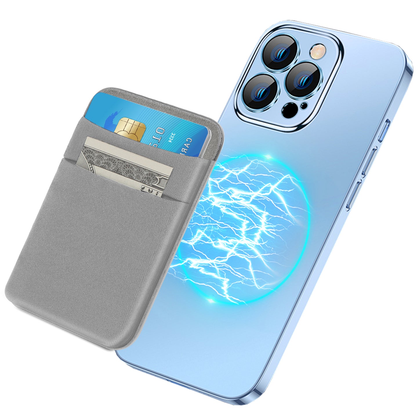 LEAVO Magnetic Elastic Card Wallet – Slim MagSafe Card Holder