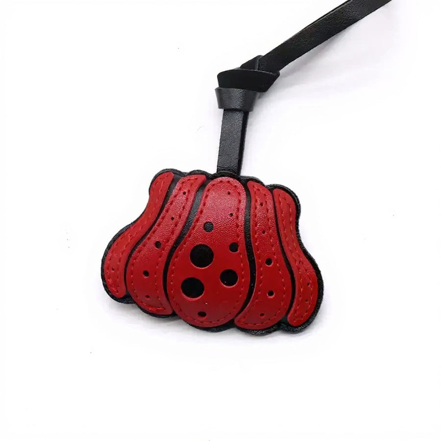 Leavo Pumpkin Bag Charm – Festive Red ❤️