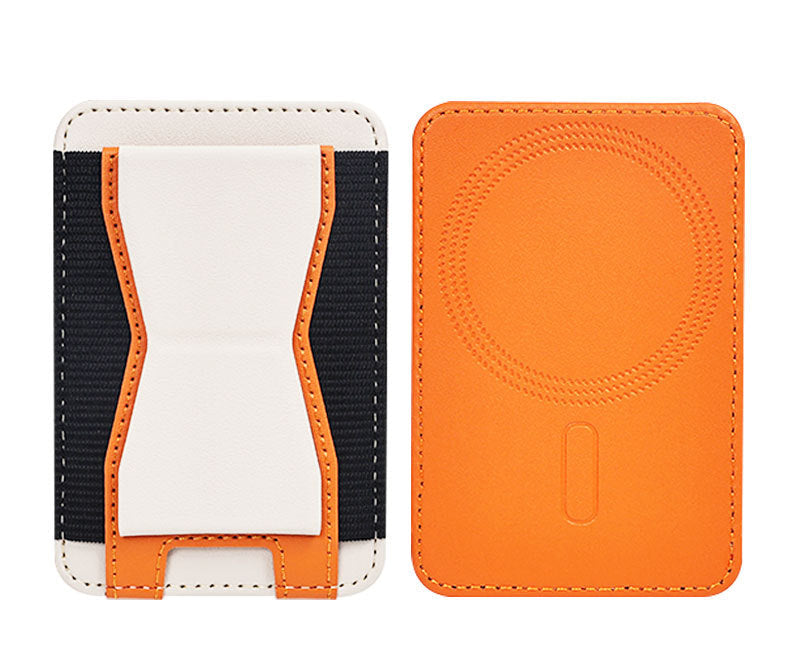 LEAVO Magnetic Phone Wallet – Elastic Card Holder with Stand