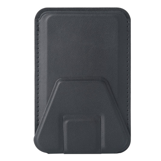 LEAVO Magnetic Leather Phone Grip – Slim Card Holder Stand