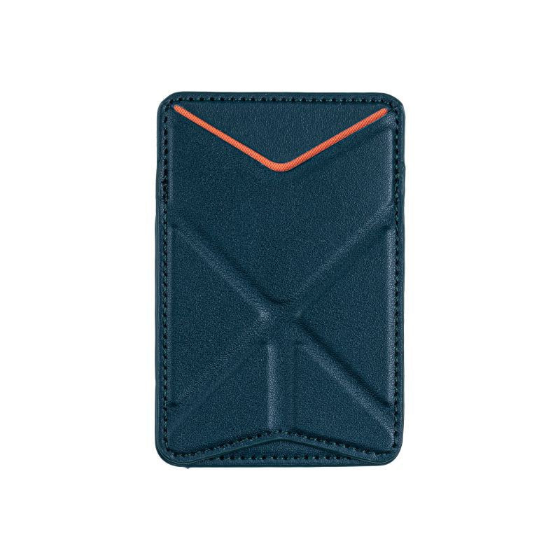 Leather Foldable Phone Wallet Stand with Card Slot