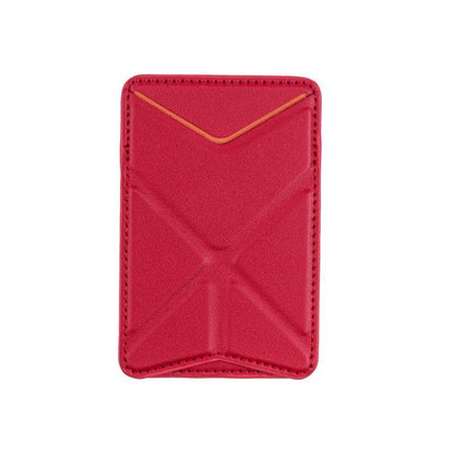 Leather Foldable Phone Wallet Stand with Card Slot
