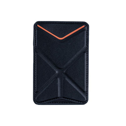 Leather Foldable Phone Wallet Stand with Card Slot
