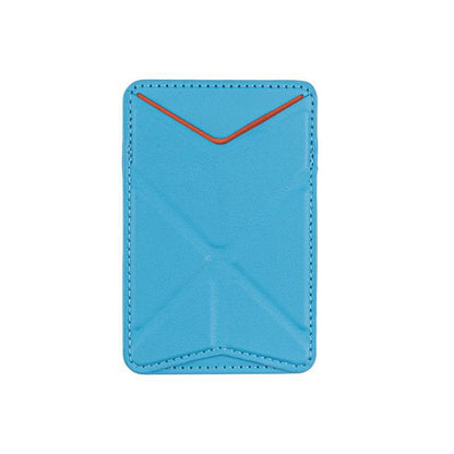 Leather Foldable Phone Wallet Stand with Card Slot