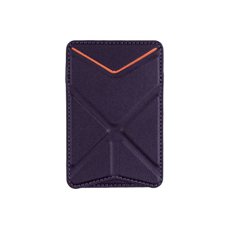 Leather Foldable Phone Wallet Stand with Card Slot