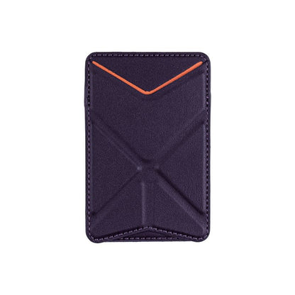 Leather Foldable Phone Wallet Stand with Card Slot