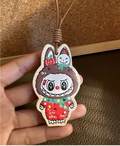 🎄 Labubu Style Christmas Charm – Cute Trendy Keychain