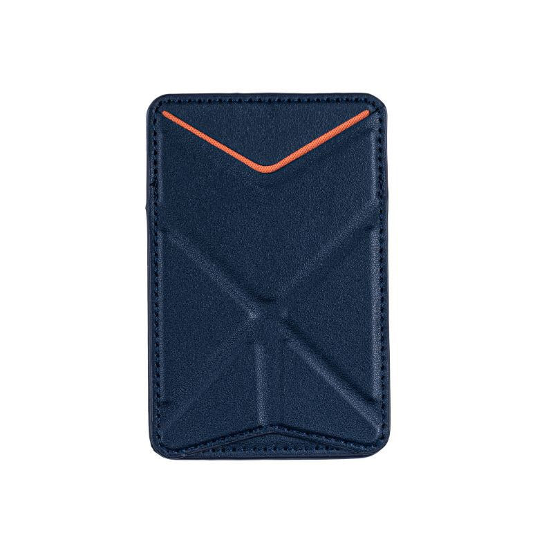 Leather Foldable Phone Wallet Stand with Card Slot