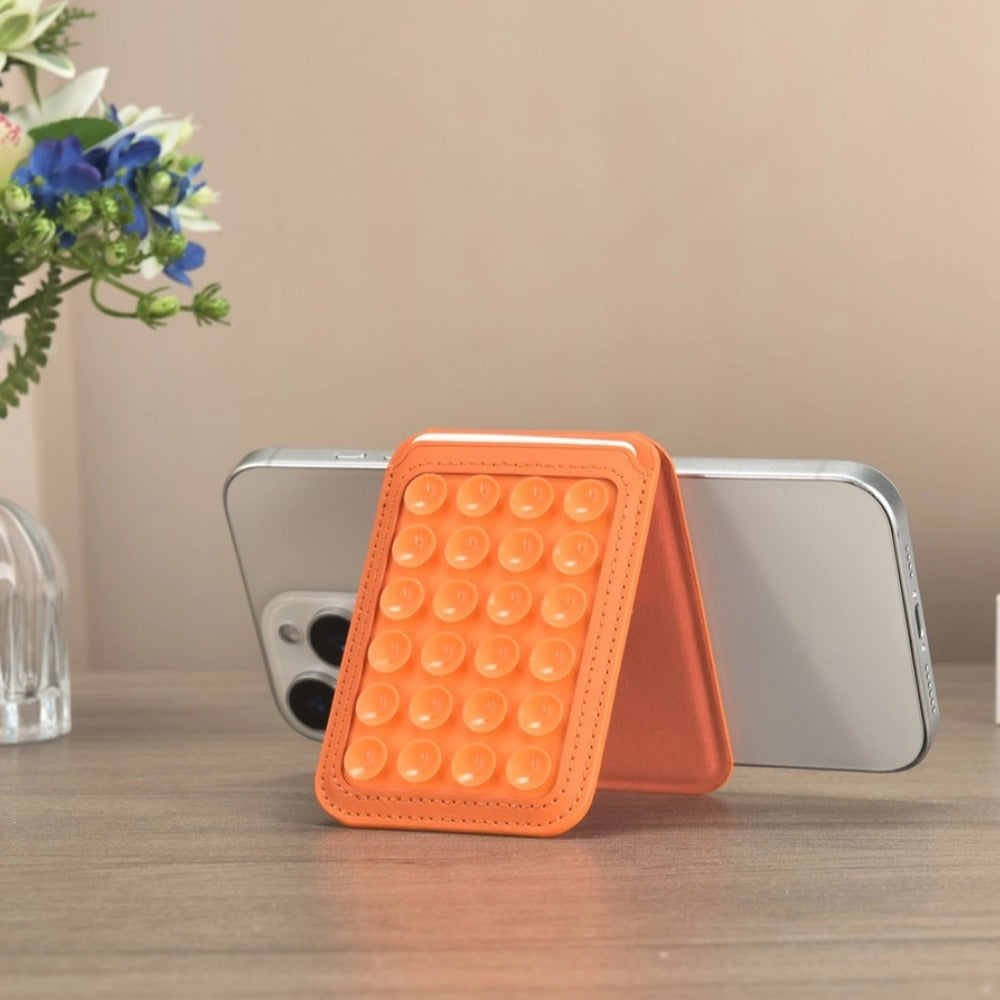 LEAVO MagSafe Card Wallet Stand | Foldable Magnetic Phone Wallet